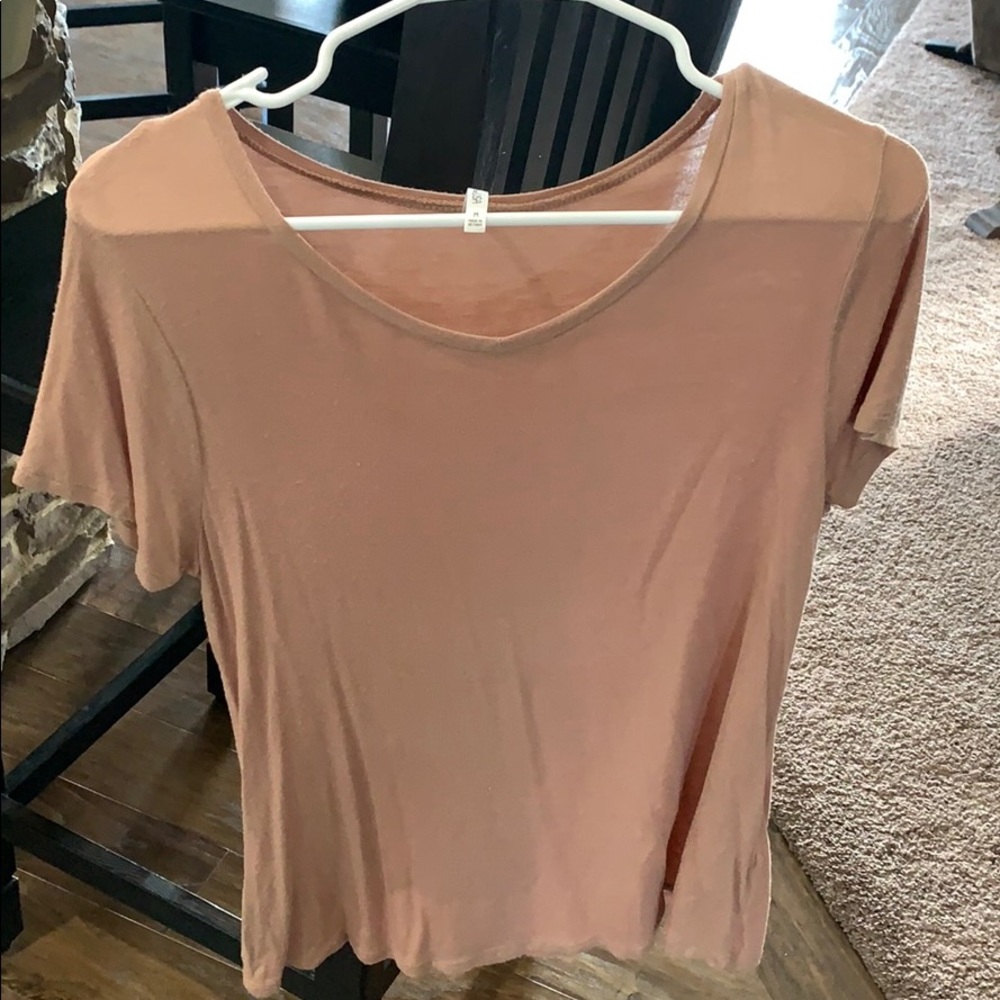 plain soft v-neck shirt